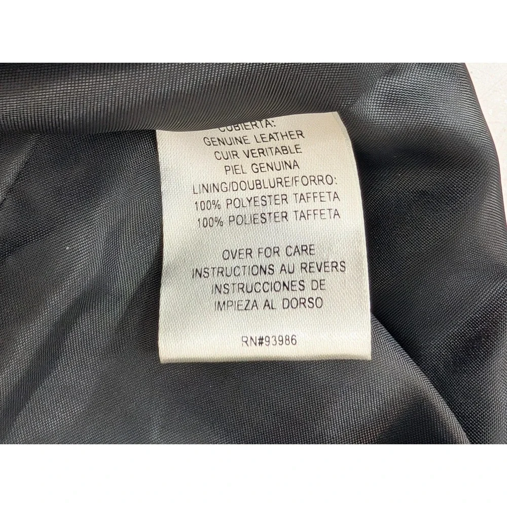 Petite Sophisticate Skirt Women Sz 4 Dark Brown Leather Zip Lined Goth Y2K Chic